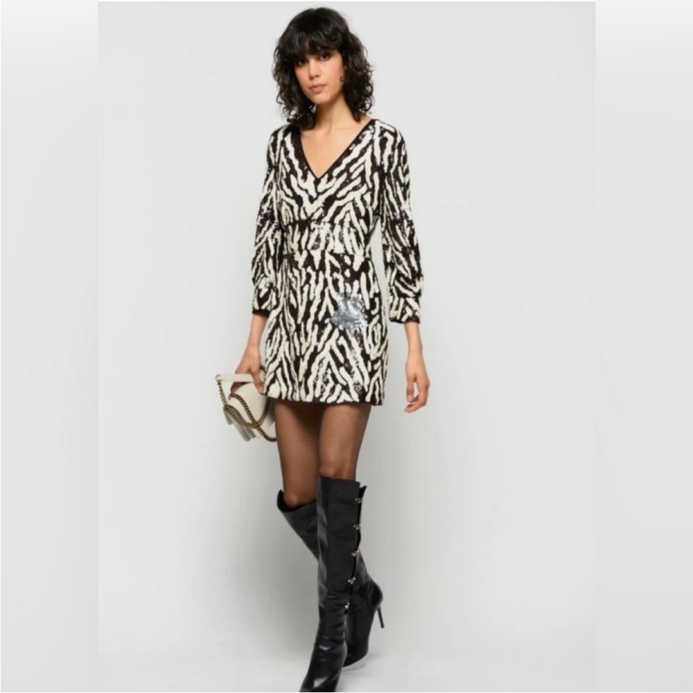 Pinko Nuotare Sequin Mini Dress NWT MSRP $620, 4